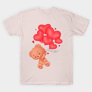 little bear carrying balloons T-Shirt